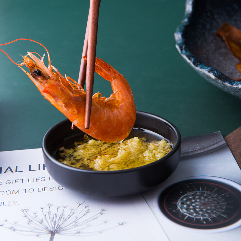 Round seasoning plate Japanese dish home creative soy sauce plate vinegar plate dipping plate diningware small dish cute bowl