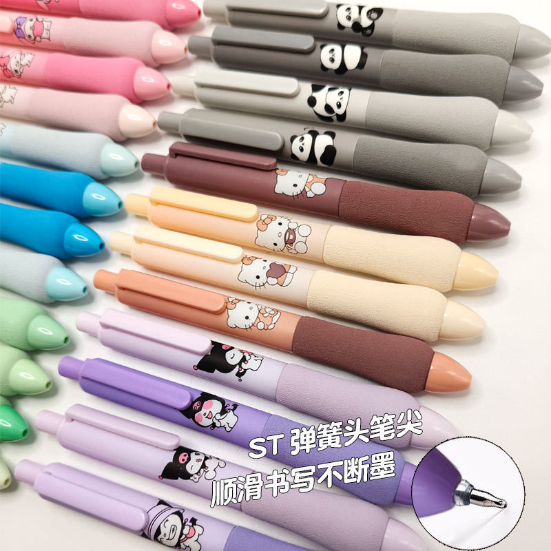 サンリオ ファットスポンジペン パチャドッグ ファットペン スーパーソフトクラウドグリップペン ST 速乾性ブラシペン ゲルペン ブラック|undefined