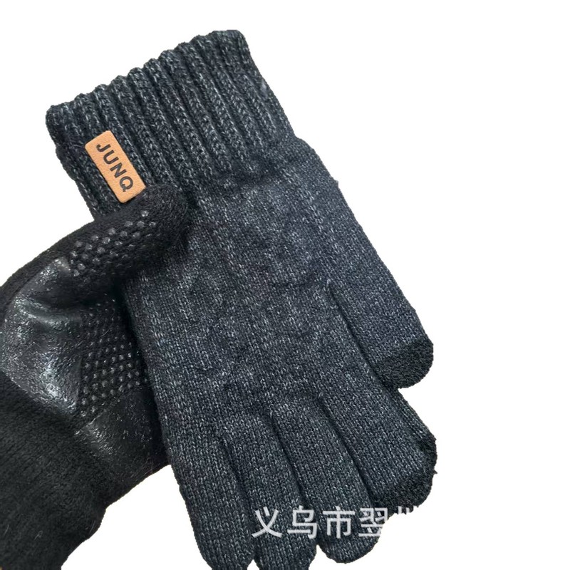 手套男女保暖防寒加绒通用冬季保暖可触屏手套针织毛线手套骑行暖|undefined