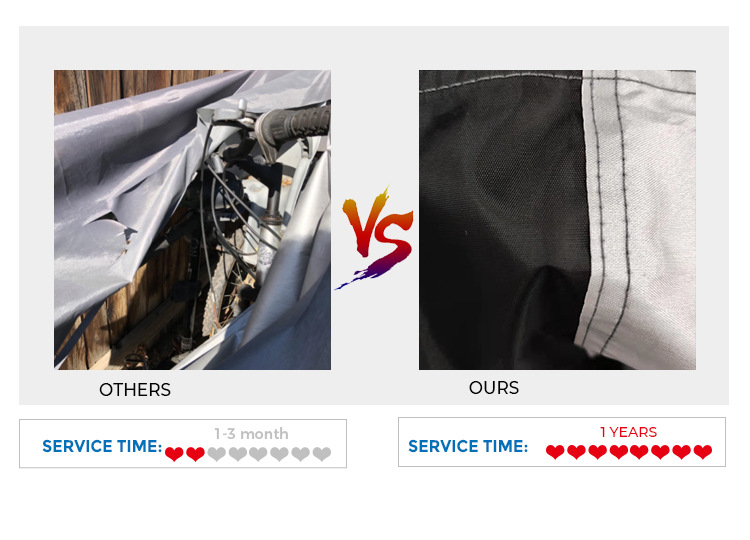 Motorcycle Cover for Foreign Trade and Cross-Border Sales, 210D Oxford Cloth, Rainproof, Sunproof, Silver-Coated, Full Vehicle Electric Bike Cover, Has Sold over 100,000 Units