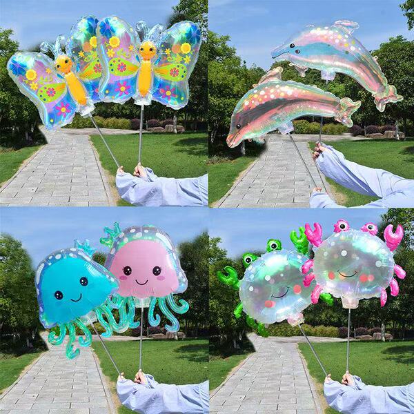 Cartoon school handheld balloon for kindergarten