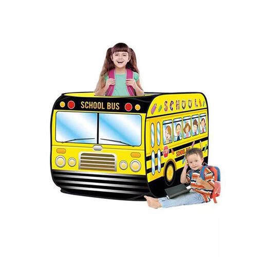 Children's foldable tent toy for indoor and outdoor use, car, fire truck, police car, school bus playhouse, cross-border Amazon