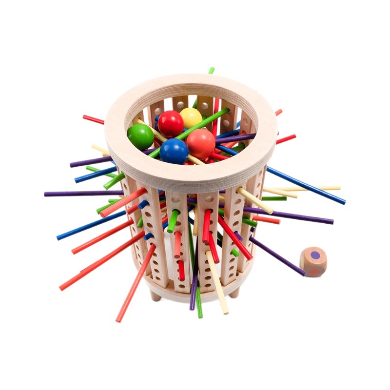 Montessori material didáctico, tubo de clasificación de colores, forma de niños, combinación cognitiva, madera maciza, juguetes de madera educativos para la iluminación de 3-6 años