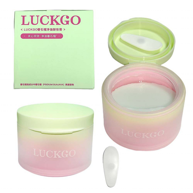 LUCKGO Guayaba Oil Cleanser, mascarado de papas no pegajosas, textura refrescante, no irritante, limpieza facial profunda.