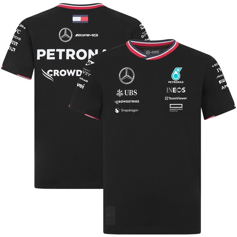 Cross-Border Hot-Selling 2025 F1 Racing Mercedes-Benz Team New 3D Digital Print Short-Sleeve T-Shirt Cross-Border Hot-Selling 2025 F1 Racing Mercedes-Benz Team New 3D Digital Print Short-Sleeve T-Shirt