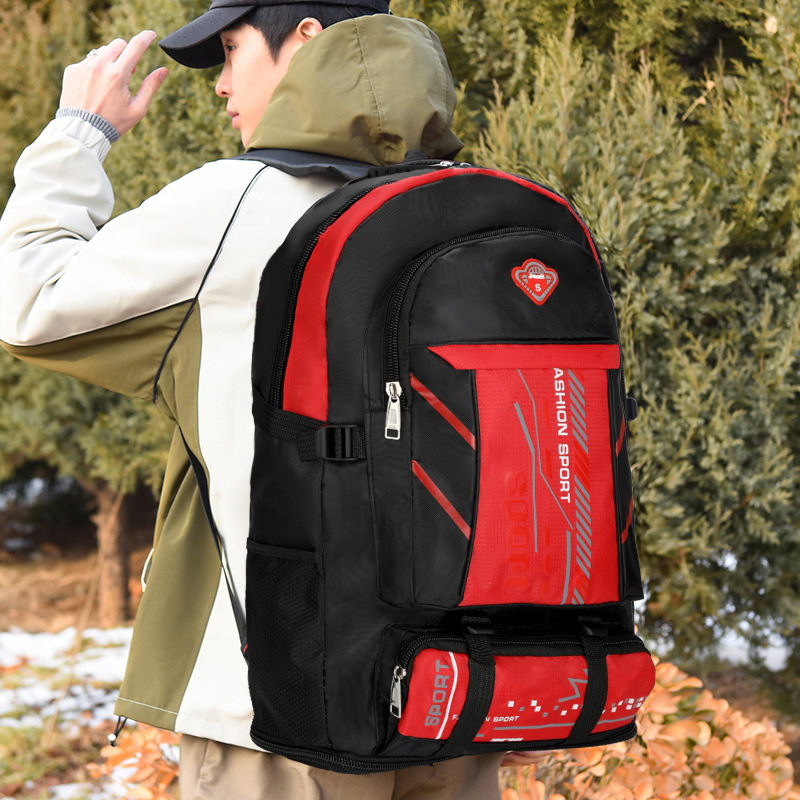 Big capacious wear-resistant sports backpack