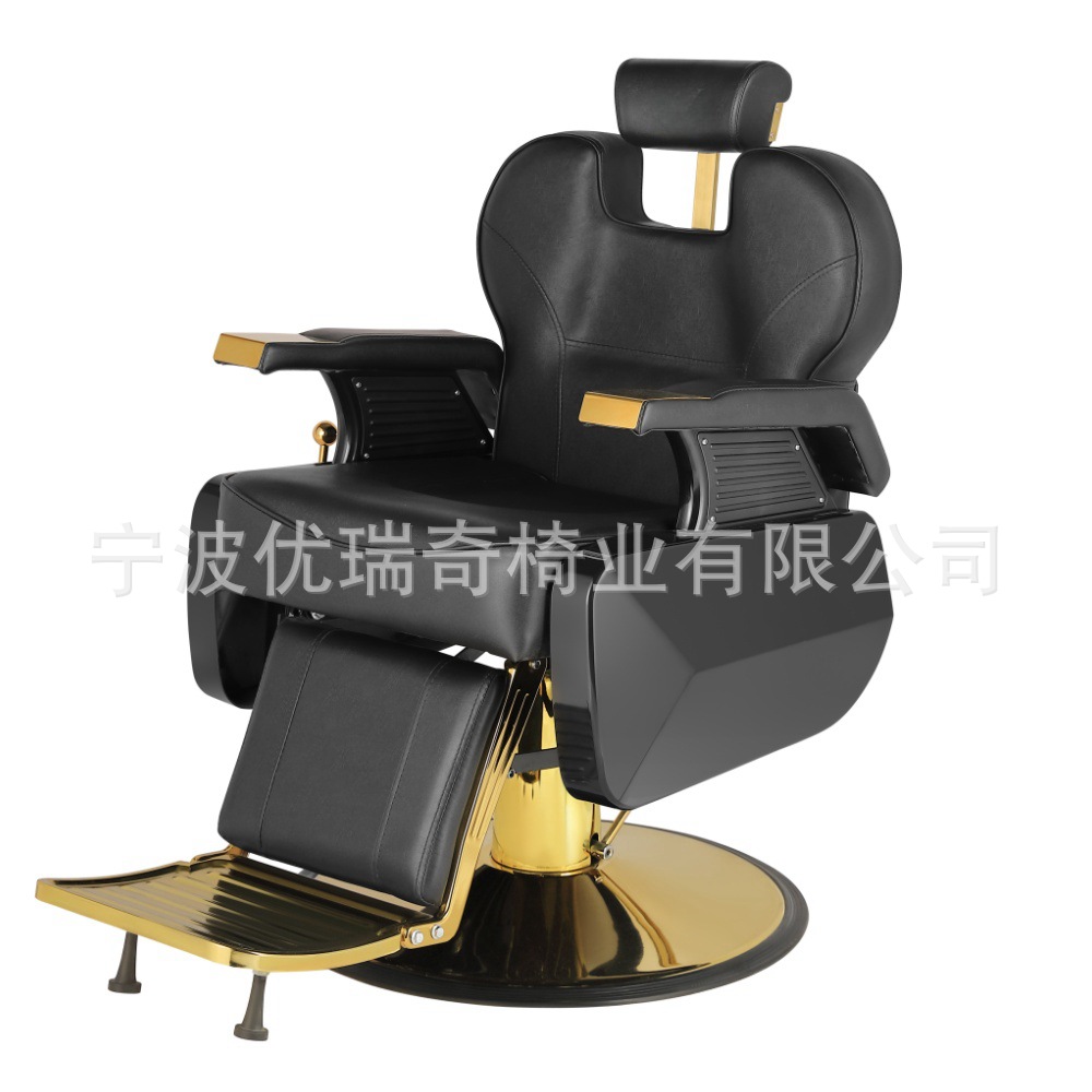 Silla de barbería transfronteriza silla de barbería cómoda silla de corte de pelo de acero inoxidable comercio exterior al por mayor muebles de peluquería image 8