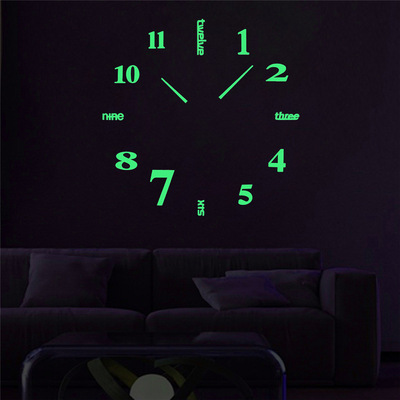 2021 Large size 3D originality DIY a living room Noctilucent Wall clock quartz clocks and watches number Clock WALLCLOCK Wall clock