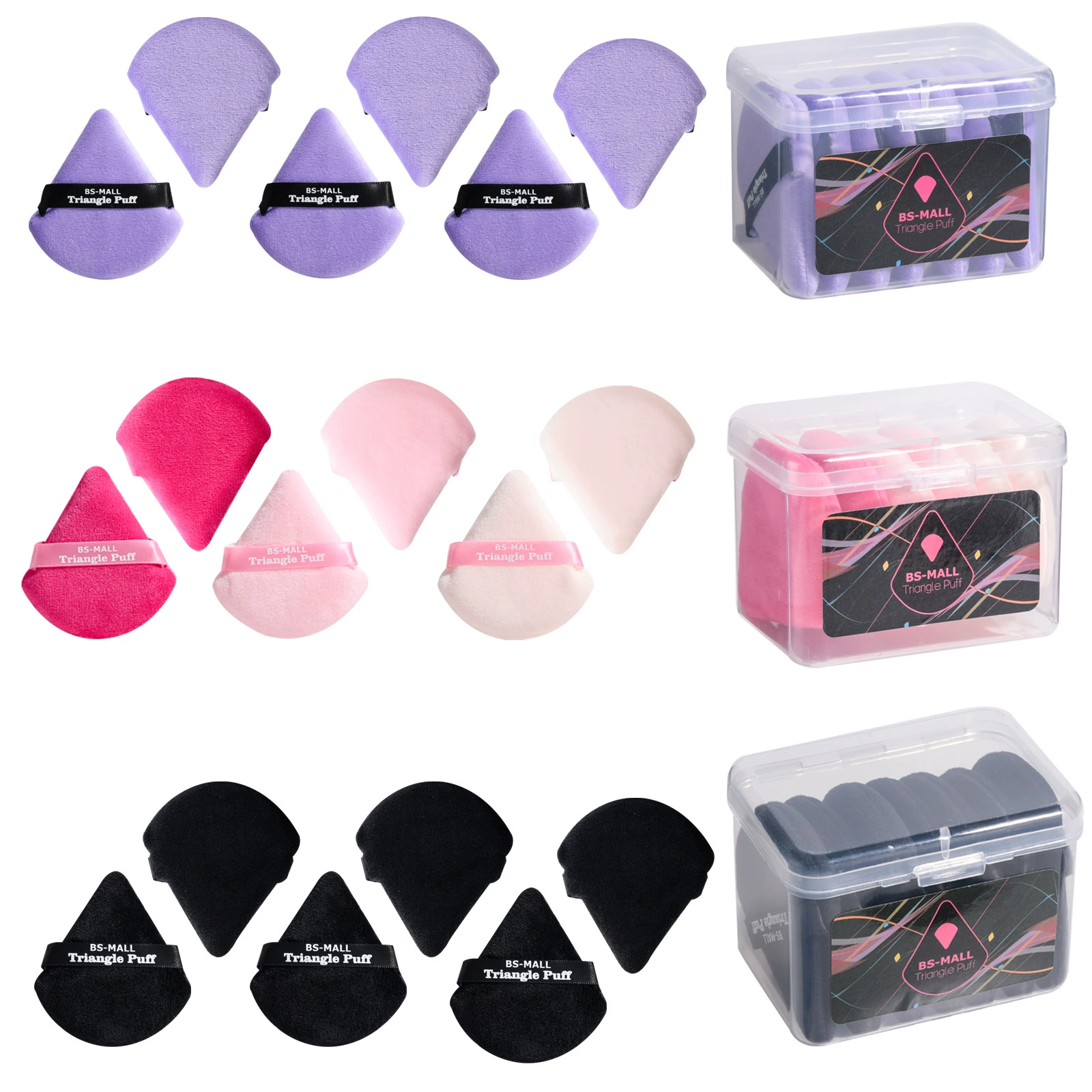 Triangle Makeup Sponge Puff, Increased Thickness, For Foundation & Loose Powder, Single