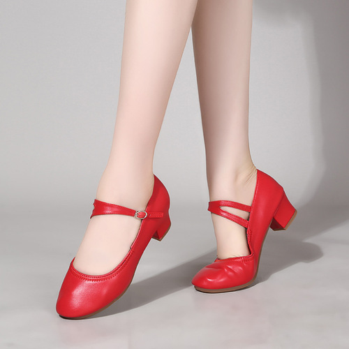 Cross-border shoes  spring and summer new square dance shoes for women, modern dance social performance dance shoes for women