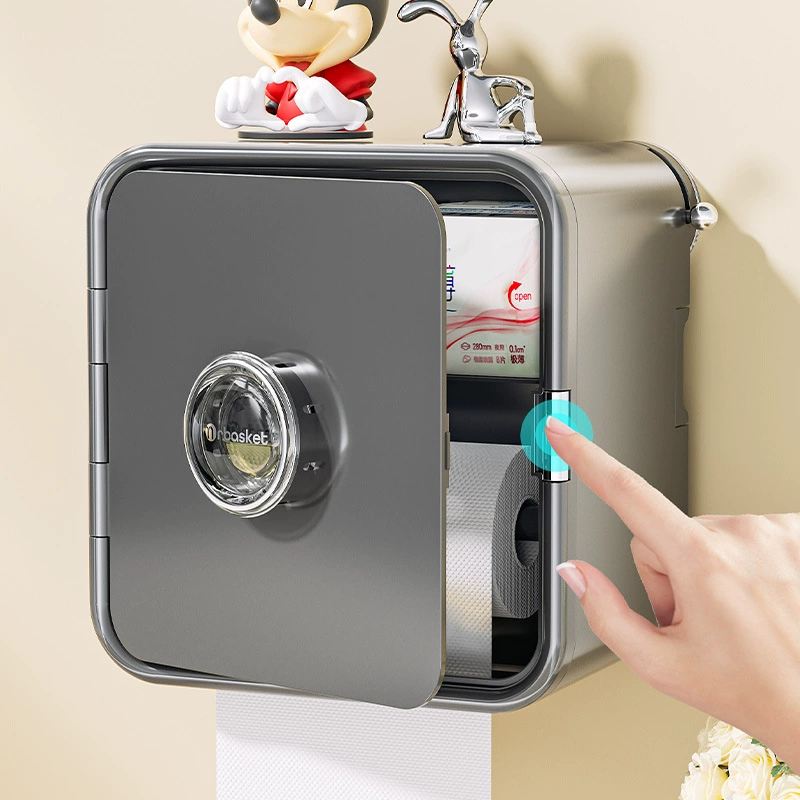 Туалет коробка для туалетной бумаги туалетная бумага рулонная бумажная труба туалетная бумага бытовая подвесной стенка без пробивания водонепроницаемый держатель