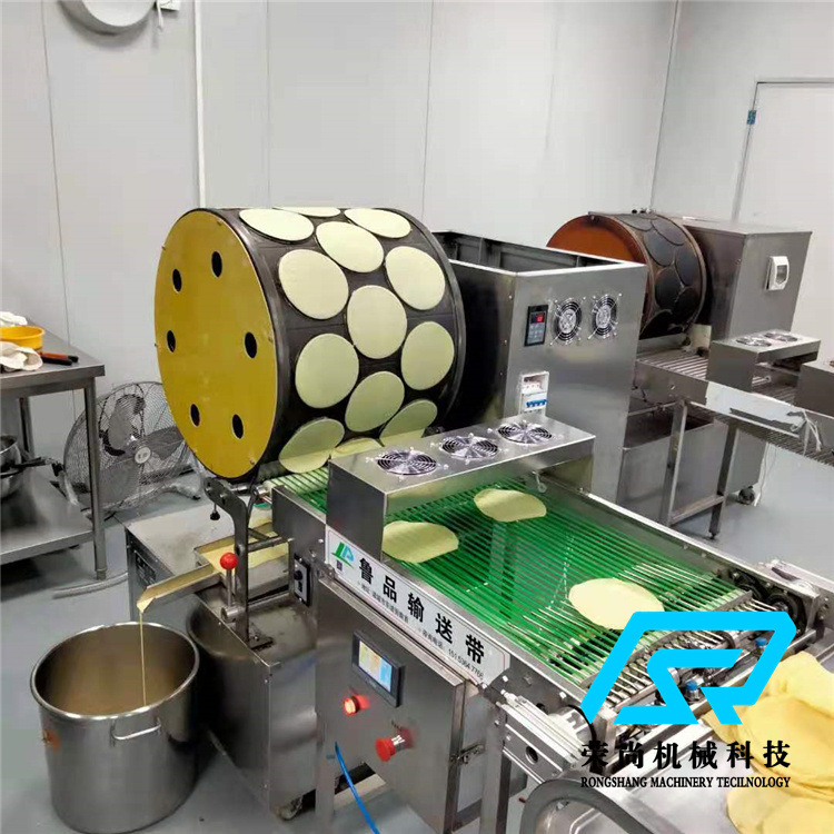 供应蛋皮机成型设备 三排六寸蛋皮机 只能自动控温春卷皮机