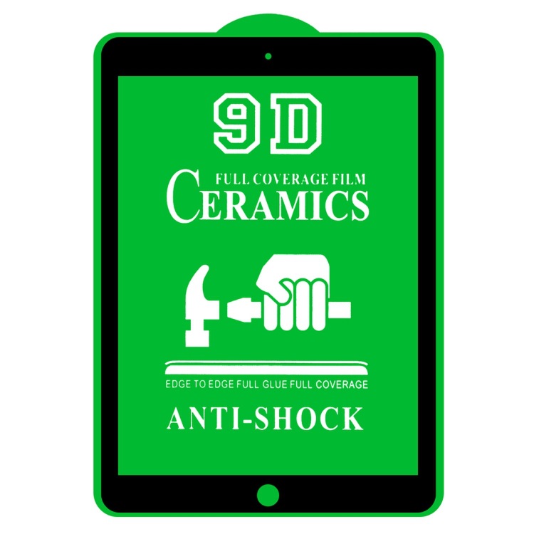 25 una venta de pantalla completa 9D película de cerámica plana de pegamento para iPad Pro de 9,7 pulgadas