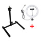 [c-shaped desktop overhead shooting stand] (including 10inch ring lights)