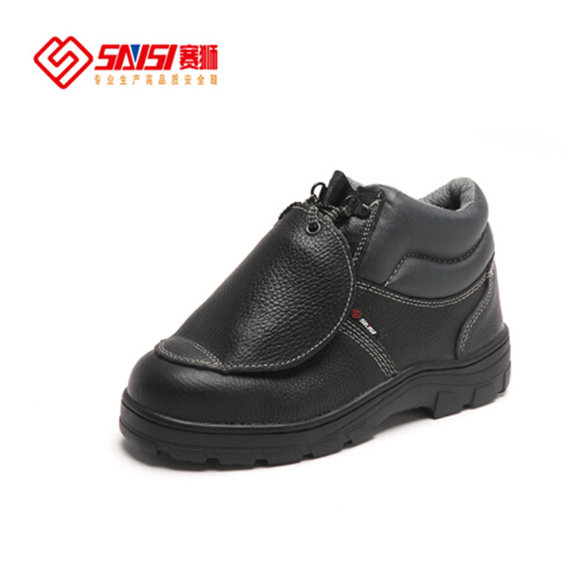SAISI赛狮 中帮 脚背防砸 耐高温防静电防滑牛皮安全劳保鞋 X801K