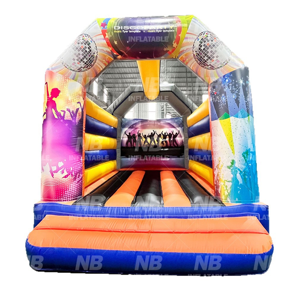 Pequeño castillo infláble para niños en interiores y exteriores plaza parque parque de juegos equipos de cabina deslizante cama de salto fuerte traviesos