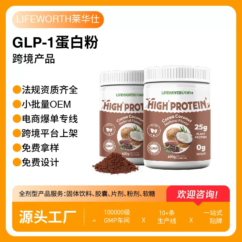 GLP-1蛋白粉跨境亚马逊TK爆款GLP-1 protein powder