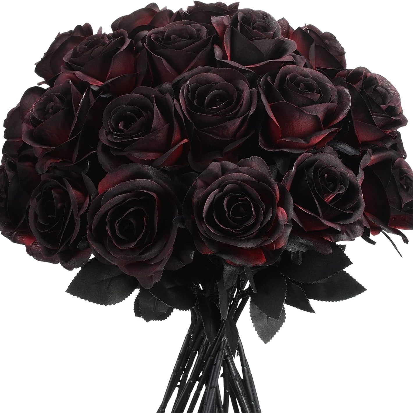 Rosa Artificial Estilo Gótico Seda Decorativo para Halloween y Fotografía image 1