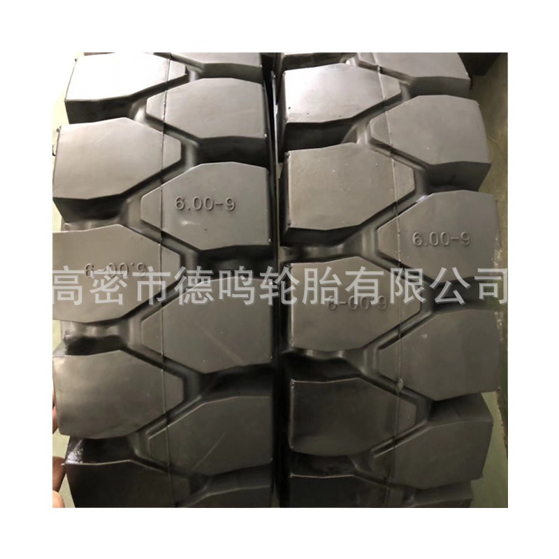 Suministro de carretilla elevadora neumático sólido 600-9 neumático sólido blanco 700-12 neumático de la carretilla elevadora