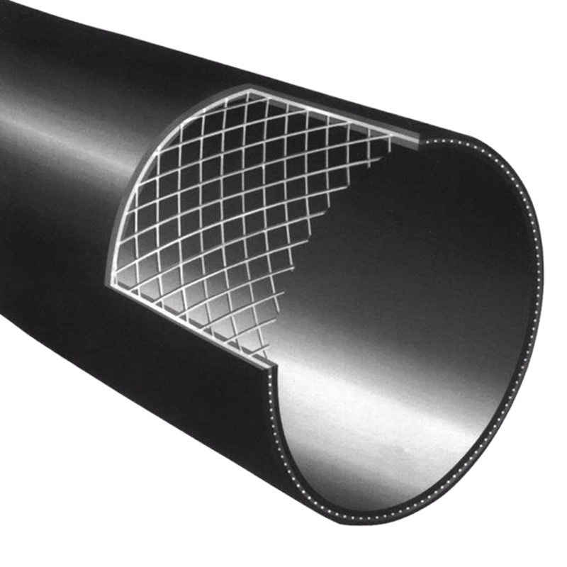 PE malla de alambre de acero esqueleto de tubería compuesto polietileno multi-Calibre nuevo material de soporte de tubería fabricante image 1