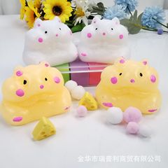 小さなハムスター動物シリーズピンチ減圧おもちゃクリエイティブ植毛スクイーズ子供の減圧小さなギフト装飾品