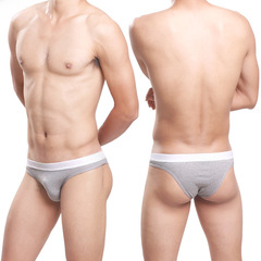 Sports anti-friction sweat-absorbent pure cotton tempting revealing pouch sexy men's triangle underwear male underwear