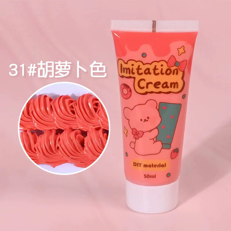 Крем‑паста (cream clay) 50 г для DIY, мягкая антифризная имитационная паста для декора чехлов
