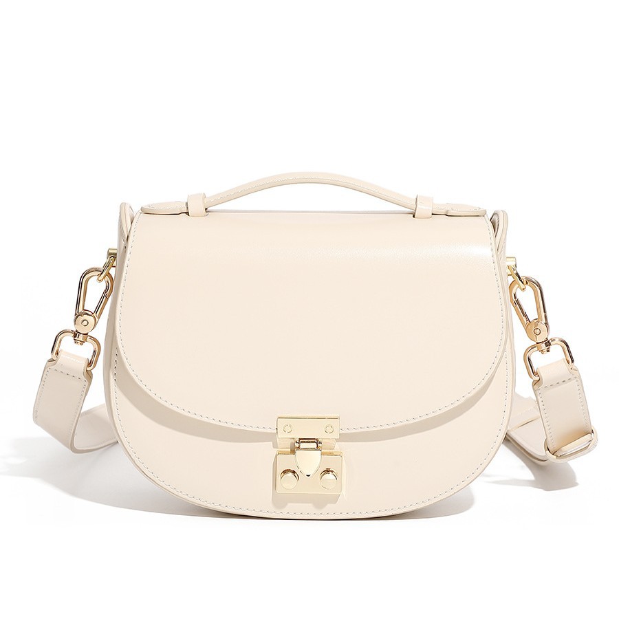 2026 New Half-Moon Genuine Leather Bag Versatile Textured Shoulder Bag Crescent Bag Handheld Saddle Bag For Women - Thumbnail 5
