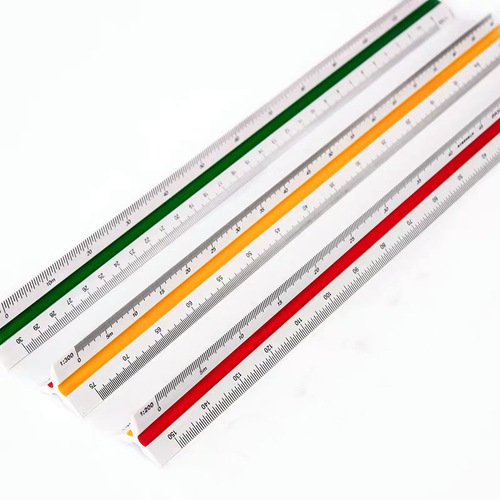 Scale ruler triangular size scale ruler student design ruler multi-functional Mitsubishi ruler triangle ruler wholesale