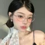 新款椭圆近视复古眼镜