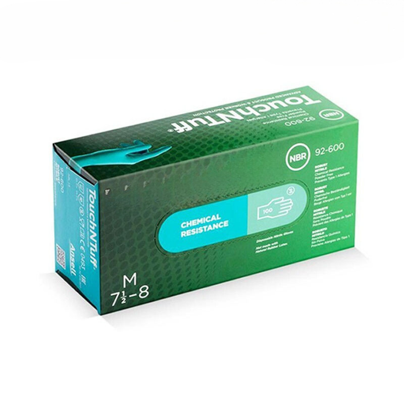 安思尔92-600一次性丁腈橡胶手套92-670防油防酸碱 抗穿刺 防化学