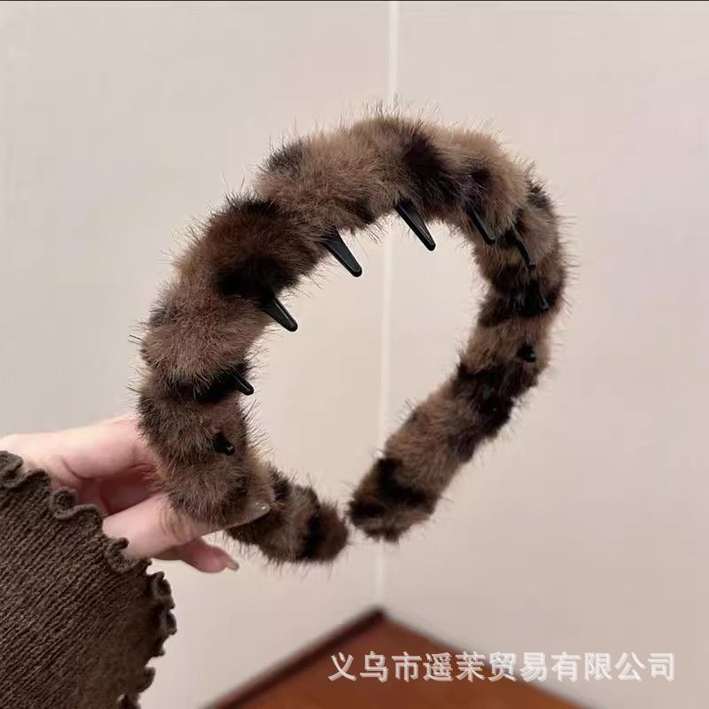 韩系蓬松高颅顶发箍女2025新款波浪带齿洗脸防滑头箍发卡发饰头饰|undefined