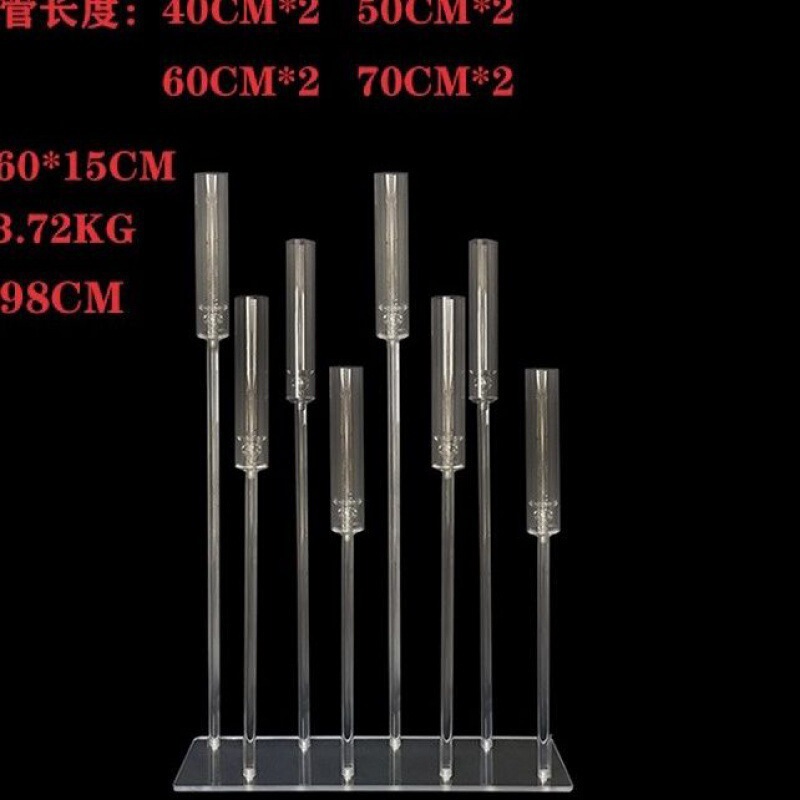 .婚庆路引道具新款透明亚克力步步高烛台婚礼跨境分销领券下单批|undefined