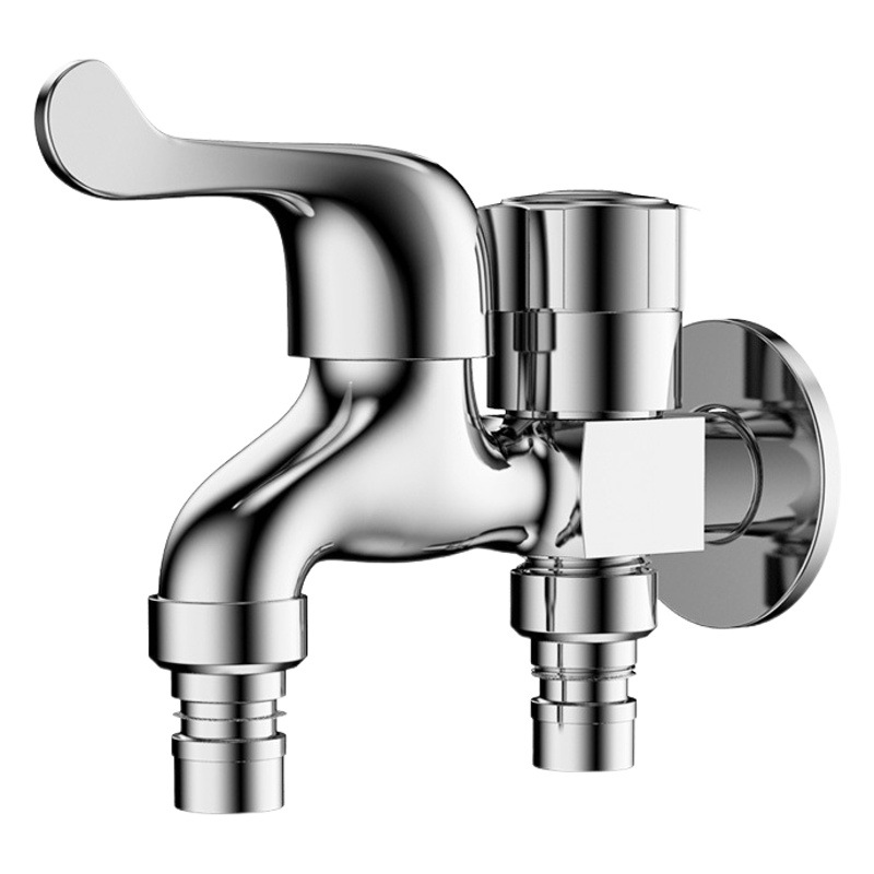Doble propósito 4-punto lavadora grifo único frío Multi-boquilla MOP piscina grifo uno en dos fuera de tres vías grifo