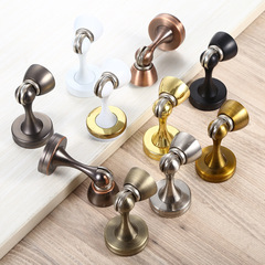 High-end, Thick Zinc Alloy Strong Magnetic Door Holder with Decorative Cover and Invisible Holes, Wall and Floor Dual-Purpose Hotel Wooden Door Floor Magnet