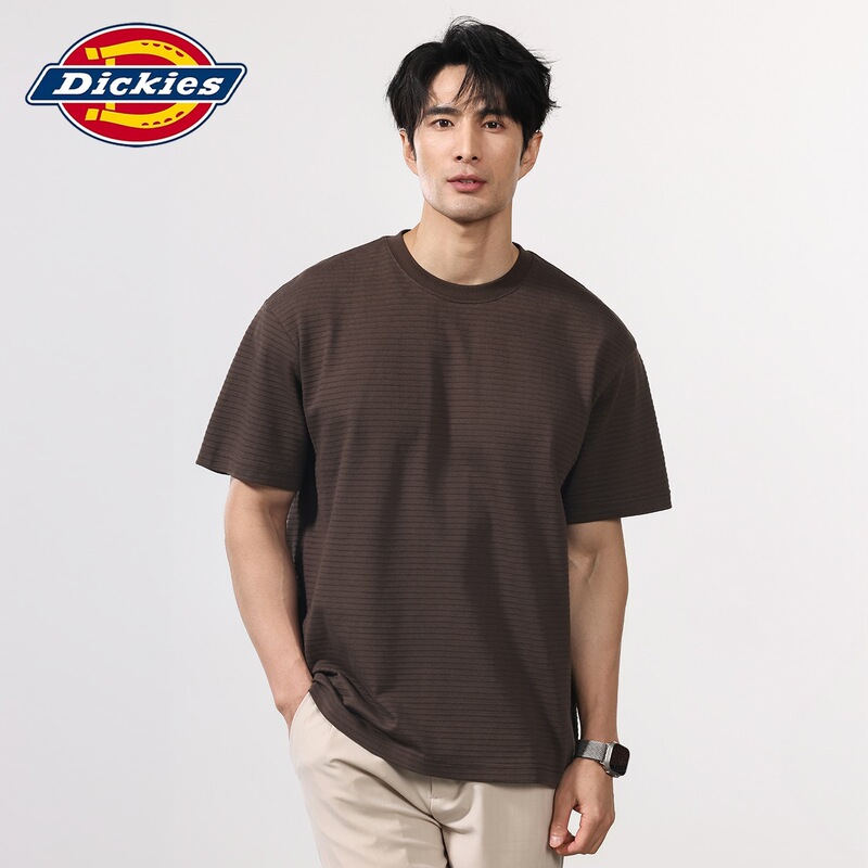 Dickies Special Edition Summer Textured Solid Color Short-Sleeve T-Shirt for Men, Japanese Retro Versatile Heavy-Duty Base Shirt Trendy Dickies Special Edition Summer Textured Solid Color Short-Sleeve T-Shirt for Men, Japanese Retro Versatile Heavy-Duty Base Shirt Trendy