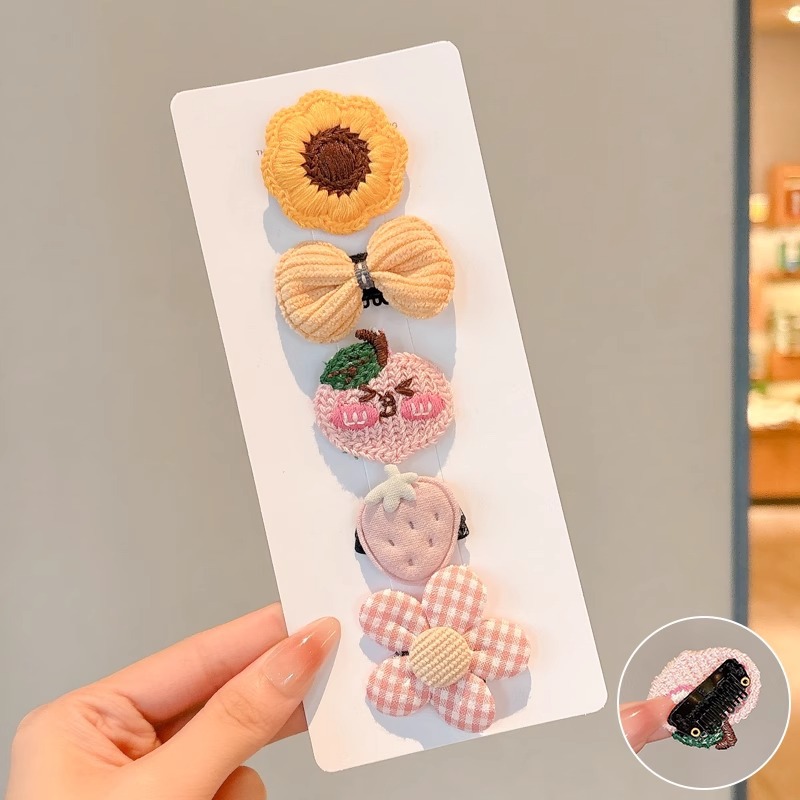 Clip para el cabello de bebé niñita no daña la tarjeta de cabello para niños adorable clip de cabello de mar de supercabel