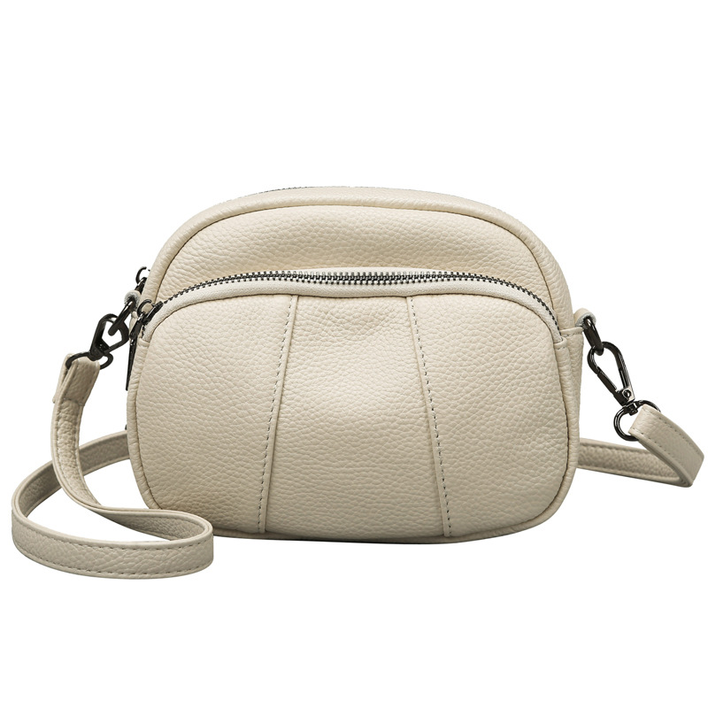 Genuine Cowhide Leather Women's Bag - 3-Layer Small Shoulder Bag 2026 New Fashion Casual Versatile Soft Crossbody Bag - Thumbnail 5