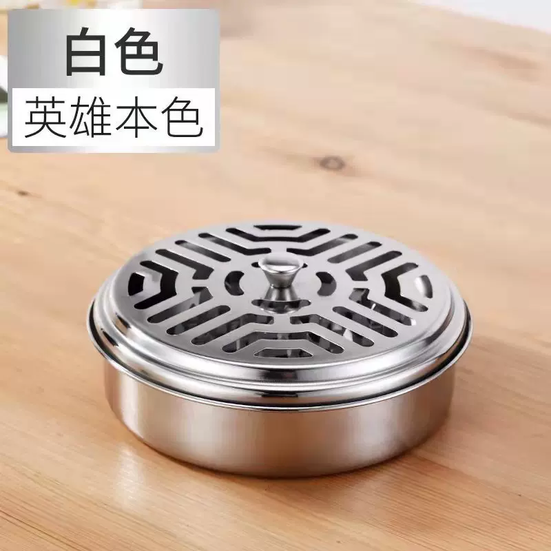 抖音爆款不锈钢安全蚊香盘家用蚊香托盘带盘更安全耐高温灭蚊神器