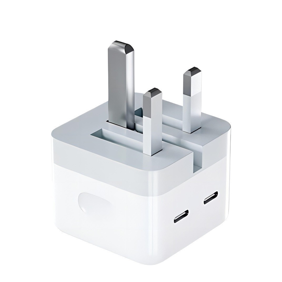 PD35W cargador de carga rápida de doble puerto para Apple 17 cargador de teléfono móvil cabezal de carga plegable Tipo C cable de carga rápida