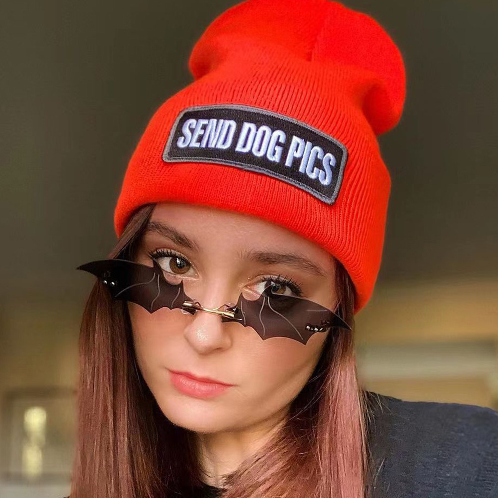 Nouvelles lunettes de soleil chauve-souris sans cadre européennes et américaines, lunettes de soleil photo de fête amusantes et colorées, lunettes de soleil tendance transfrontalières_voghion.com