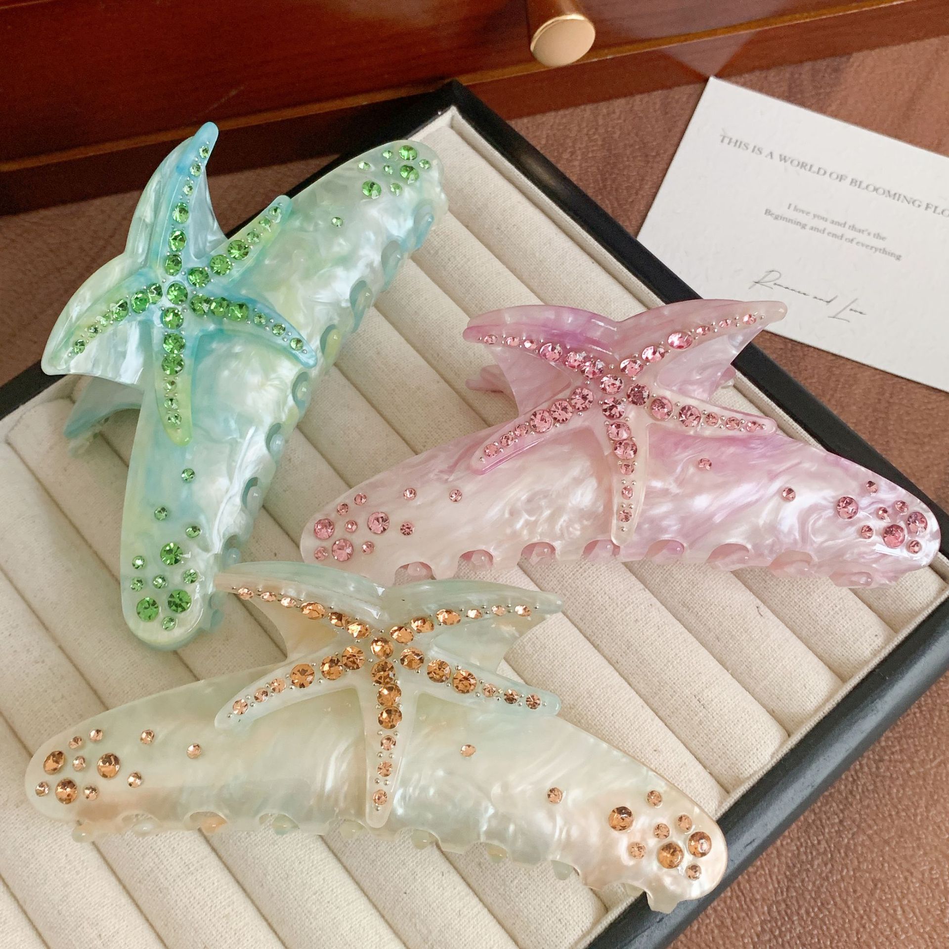 Elegant Simple Style Starfish Acetic Acid Sheets Hair Claws 1 Piece display picture 5