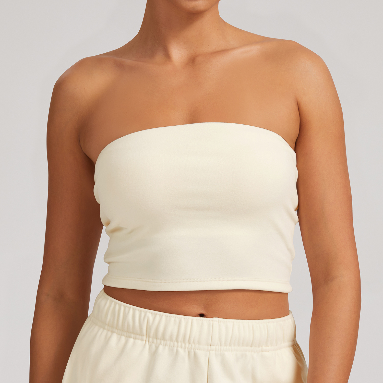 Transfronterizos Europa y América de lana sin correa de hombro para limpiar el pecho femenino a prueba de choque y secado rápido acondicionamiento físico chaqueta de yoga sexy ropa interior deportiva