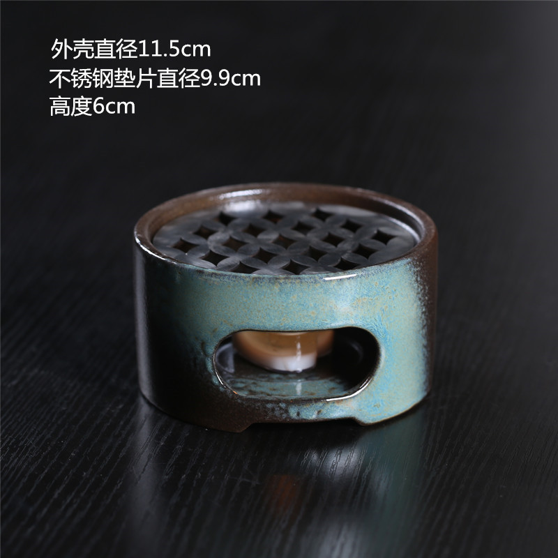 Vela de estilo japonés tetera calentador de té base tetera doméstica calefacción calentador de té Kung Fu ceremonia del té cero con calentador de té caliente