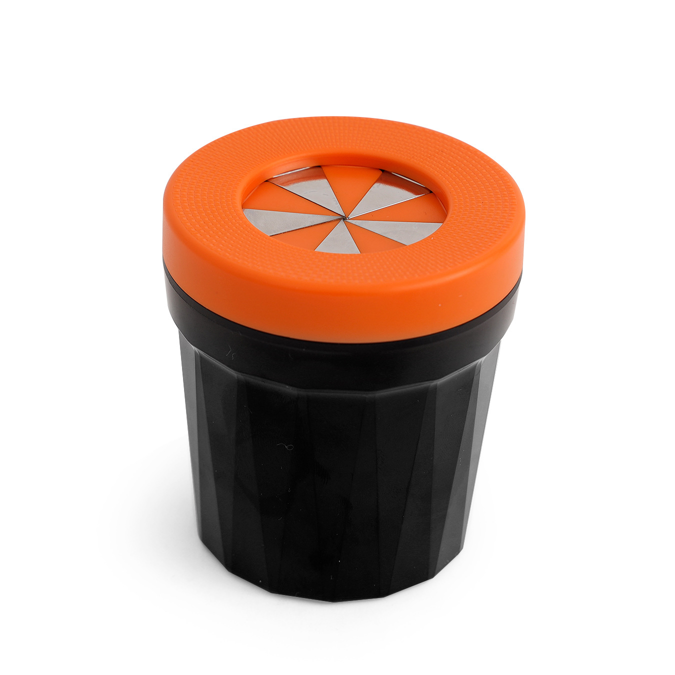 Car Ashtray, Desktop Ashtray, Car Trash Can with Smoke Extinguishing Ring, Rotating Lid, Car Garbage Container to Prevent Ash from Flying