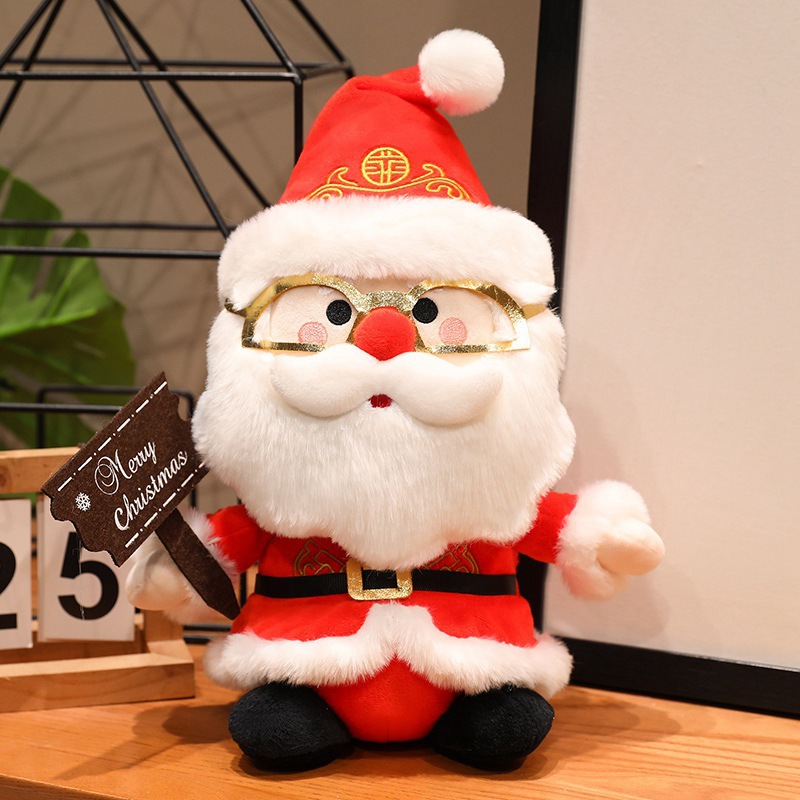 Muñecas de peluche de Santa Claus transfronterizas muñecas de Navidad decoraciones para niños muñecas de oficina adornos