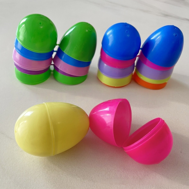 Huevos de Pascua plásticos para manualidades y juguetes infantiles
