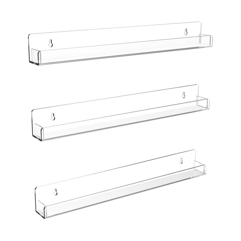 Transparent Acrylic Nail Polish Display Rack Simple Style U-Shaped Wall Hanging Rack Picture Book Wall Bookshelf Home Storage Rack