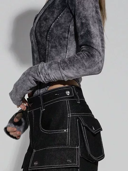 Стирка и distressed комбинезон американская горячая девчонка топы женские облегающие внутри и с zипом снаружи спайлинг женские облегающие