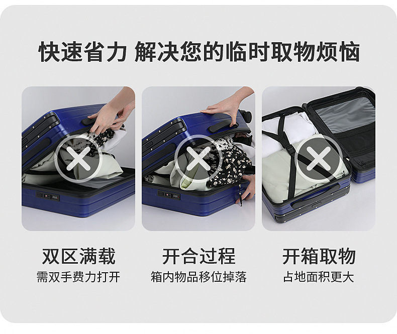 Vali nhựa PC 20 inch mở nắp trước chống va đập, có cổng USB/Type-C — Nắp trước của phiên bản thông thường 20 inch màu Mơ Kem [với giao diện USB/TypeC] chi tiết 8